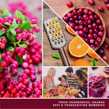 Yankee Candle Cranberry Chutney Scented, Classic 22oz Large Jar Single Wick Candle, Over 110 Hours of Burn Time (Pack of 2)