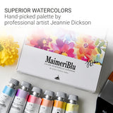 MaimeriBlu, Jeannie Dickson Artist Set, Watercolor Paint, 12ml, 6 Tubes – Professional Watercolor Painting Supplies