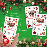 Reindeer Christmas Party Game Scratch Off, Find The Reindeer Easy To Play Silly Games, Fun Idea, Ice Breaker Activity. Raffle Cards, Set Of 40 Cards, Merry Christmas. Made In Usa