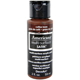 DecoArt Americana Multi-Surface Satin Acrylics Paint, 2-Ounce, Coffee Bean