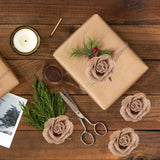 4Pcs Linen Artificial Flowers Decoration For Wedding Party Diy Craft Reusable Fabric Flowers Ornament For Home And Festival Decor