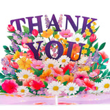 Pop Up Thank You Cards - 3D Paper Flowers Thank You Pop Up Cards With Envelope For Mom Dad Women Men Nurses Teachers Day Appreciation Gift