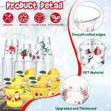 60 Pieces Christmas Clear Plastic Cups Christmas Disposable Plastic Cups Christmas Party Decorations Party Supply Plastic Cups Merry Christmas Party Supply For Beer