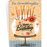 - Granddaughter Birthday Card - Made In Usa - Premium Card Stock, Envelope Included - 5" X 7.75" - Packaged In Extra Sturdy Mailer - 95357