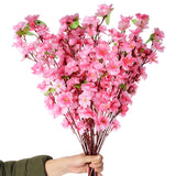 10 Bunches Cherry Blossom Branches, Cherry Blossom Stems, Spring Flower Bunches, Artificial Cherry Blossoms, Pink Branches For Vase, For Home Wedding Decoration