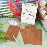 60 Set Guess The Dress Bridal Shower Games For Guests Include Guess The Dress Bridal Shower Game Table Sign Card White Pens For Wedding Bridal Shower Games Party Supplies