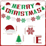 Merry Christmas Banner, Hanging Christmas Banner Decorations, Glitter Paper Xmas Banners Gifts For Inside, Home Office Merry Decorations Merry Decor For Party Fireplace Holiday Ornamentation