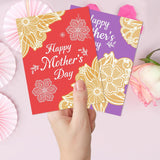 Macrame Mothers Day Cards Kraft Bulk 24 Pack Floral Happy Mother’S Day Greeting Card With Envelopes Gift For Mom