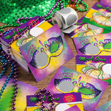 130 Pcs Mardi Gras Scratch Off Cards Game Make Your Own Diy Scratch Off Cards With Stickers Mardi Gras Masks King Cake 2 Style Party Game For Family Activities Carnival Holiday Party Favors