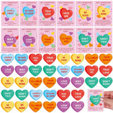 60 Sets Christian Valentines Cards Bulk God'S Conversation Hearts Valentine Bible Verse Cards With Wooden Heart Pocket Tokens Christian Religious Gifts For Valentine'S Day Sunday School Birthday