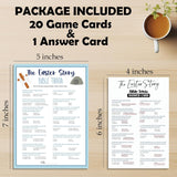 Easter Game Kit - The Easter Story - 20 Pcs Cross And Tomb Theme Bible Game Cards With 1 Answer Card For Family Easter Party Religious Activity School Sunday Activities Favors Decorations - 05