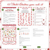 Christmas Party Games For Large Groups Class 25 Players Family Holiday Game Cards 4 Design, Eye Spy, Survey Says, Guess Which Candy, Fill In Fun, Answer Cards Funny Xmas Party Activities