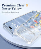 Floral Clear Slim Case for iPhone 18 Pro Max and iPhone 17 Pro Max Protective Women Phone Cover