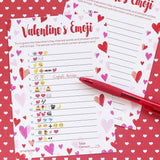 Valentine'S Day Emoji Game - Fun Classroom Party Activity For Kids And Adults - 25 Player Cards, Valentine Guessing Game For Families, Couples, Friends