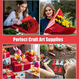 Red Wrapping Paper Roll, 15" X 450" (38') Gift Wrapping Paper For Packing Gift Wrap Parcel Wall Art Crafts Floor Covering