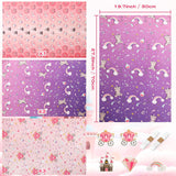 Wrapping Paper Girls Birthday Wrapping Paper Sheets,Purple Castle Pink Gift Wrapping Paper Set Gift Wrap Birthday Paper(6 Sheets 28" Lx20 W Per Sheet)