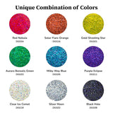 DecoArt Galaxy Glitter Rainbow Acrylic Paint Set – 9 Bottles (2 fl oz) – Bright Multicolor Glitter Paints for Crafting, Art Projects & Creative DIY Crafts