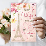 Valentines Day Card Gifts For Wife, Romantic Valentine'S Day Cards For Her Women, Wife Valentines Card Gift From Husband