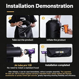Air Tube Pro 120 Inflatable Softbox with Fresnel Lens 360 Adjustable Bowens Mount Flash LED Modifier
