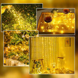 4 Pack Battery Operated Fairy Lights 16FT 50 LED Warm White String Lights with Timer Waterproof Cuttable Starry Lights for Bedroom Wedding Christmas Decor