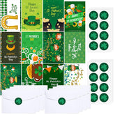 240 Set St Patrick'S Day Holiday Greeting Cards Assortment With Envelopes Stickers St Patrick'S Day Gift Card Set Holder Vintage St Patrick'S Day Cards With 240 Pcs Envelopes And 240 Pcs Cute Stickers