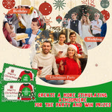 Christmas Scratch Off Cards, 50Pcs Ugly Sweater Party Scratch Off Tickets, Xmas Holiday Game Cards For Adults Family Groups Supplies Classroom Activities - C02