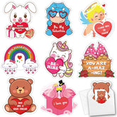 32 Pack Valentines Card For Kids Classroom, Classic Valentines Cards With Tattoos Envelopes, Happy Valentine Cards For Kids School, Party Exchange Favors Gifts For Boys Girls