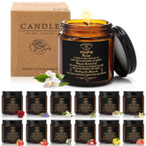 12 Pcs Nurse Appreciation Gifts Scented Candles 3.5 Oz Soy Wax Candles For Nurses Week Registered New Future Practitioner School Graduation Gifts (12 Fresh Scents,Brown)