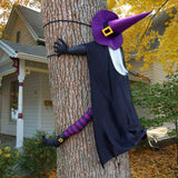 Halloween Decorations Outdoor 57" Crashing Witch into Tree Decor