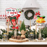 Merry Christmas Party Photo Booth Props,36 Pcs Fun Christmas Party Centerpieces Glasses Cosplay Santa Claus Props Decorations Sign.