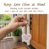 Cute Valentines Day Gifts For Him Her - Heart Puzzle Sign With Keychain & Card - Small Funny Valentines Gifts For Boyfriend Girlfriend - Romantic Anniversary Birthday Gift For Husband Wife, Cute Decor