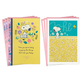 Hallmark Peanuts Mother's Day Cards (6 Cards with Envelopes) for Mom, Stepmom, Grandma, Sister, Aunt, Bonus Mom