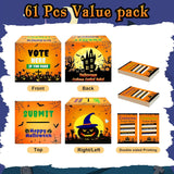 Halloween Costume Contest Party Bundle With 1 Ballot Box And 82 Voting Cards For Kids Adults