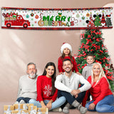 Mouse Christmas Decoration, Merry Christmas Supplies Mouse Theme Yard Sign Banner For Winter 2023 Xmas Holiday Car Tree