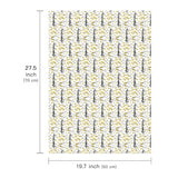 Wrapping Paper Sheet - 6 Sheets Gold 50Th Anniversary Design Folded Flat For Birthday, Party, Baby Showers - 19.7 Inch X 27.5 Inch Per Sheet