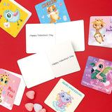 Mini Valentines Day Cards Assortment Bulk 3 X 3Inch Small Happy Valentine'S Day Greeting Cards With Envelopes Lunch Notes For Kids Classroom School Exchange