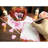 Pop-Up 3D Valentine'S Day Card, Love Tree Hearts Greeting Card For Anniversary, Wedding, Engagement - 8" X 6" Cover With Message Note & Envelope - For Wife, Husband, Couple, Girlfriend, Her, Him