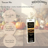 5.5 oz Pack Candle Bars - TUSCAN SKY by McCall's Country Canning
