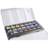 Professional Watercolor Paint Set, Made In Ukraine, 21 Water Colors Of 2.5 Ml, High Lightfastness Paints Kit For Artists, Adult, Lightweight And Portable Metal Case