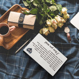 When I Say I Love You More, I Love You Most Gifts For Husband, Engraved Wallet Card Insert For Men, Romantic Birthday Card For Him, Personalized Anniversary Present Idea