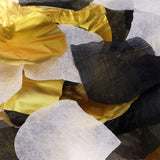1600Pcs Bulk Fake Rose Petals Silk Rose Petals Decoration Flower Centerpieces For Valentines Day, Party Decor Supplies, Wedding, Proposal (White/Gold/Black)