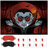 Pin The Fangs On The Vampire Halloween Party Games Poster With 24 Stickers Entertaining Activity Holiday Carnival Celebrations Birthday Party Decorations Supplies Haunted House Wall Decor