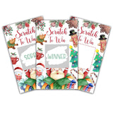 Christmas Scratch Off Cards, Funny Xmas Party Scratch Games For Kids And Adults, Holiday Game For Christmas Party, A03