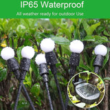 6 Pack Solar Firefly Garden Lights 48 LED Warm White Waterproof Swaying Yard Lights