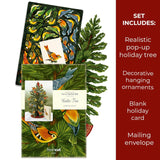 Pop Up Cards, Winter Tree, 15 Inch Life Sized 3D Popup Greeting Card, Christmas Cards, Holiday Card, Thank You Gifts, Blank Notecard & Envelope