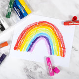 Twisty Paint Sticks | 12 Vibrant Colors | Washable, Non-Toxic Tempera Paint | Kids Art Supplies | Easily Color On Multiple Surfaces
