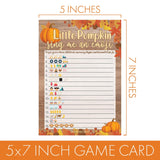 Rustic Fall Little Pumpkin Baby Shower Emoji Game – 20 Cards For Autumn Baby Shower Party Activities And Gender Neutral Fall Celebrations