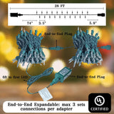 Slow Twinkle Lights 75 Led Gentle Twinkling Christmas Lights, Ul Certified Waterproof String Lights, 37 Of 75 Lights Twi