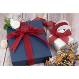 Black Burlap Ribbon - 1.5 Inch X 10 Yards | Faux Jute Wired Ribbon For Wreaths, Christmas Decorations, Rustic Weddings, And Large Bow