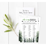 My Mommy Name Activity Cards Greenery Baby Shower 50 Sheets Who Is My Mommy Greatest Adventure Baby Shower Game